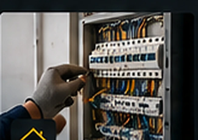 Cuadro eléctrico con cableado organizado